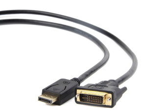 Kabel GEMBIRD CC-DPM-DVIM-1M (DisplayPort M - DVI-D M  1m  kolor czarny)