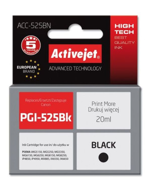 Tusz Activejet ACC-525BN (zamiennik Canon PGI-525PGBK  Supreme  20 ml  czar