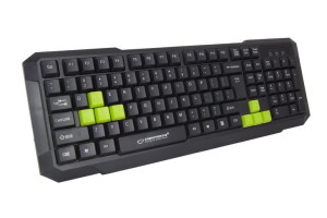 Klawiatura membranowa Esperanza ASPIS EGK102G (USB 2.0  kolor czarny, kolor