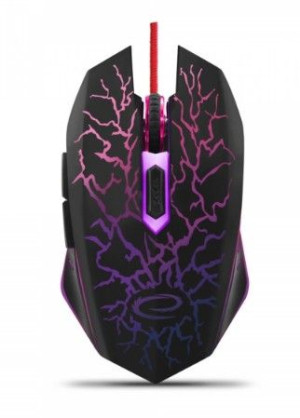 Mysz Esperanza Lightning EGM211R (optyczna  2400 DPI  kolor czarny)