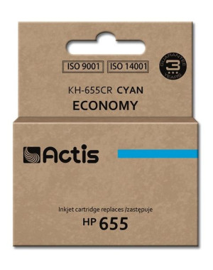 Tusz ACTIS KH-655CR (zamiennik HP 655 CZ110AE  Standard  12 ml  niebieski)