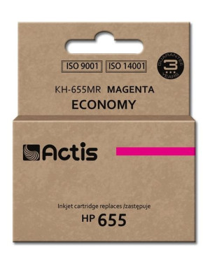 Tusz ACTIS KH-655MR (zamiennik HP 655 CZ111AE  Standard  12 ml  czerwony)
