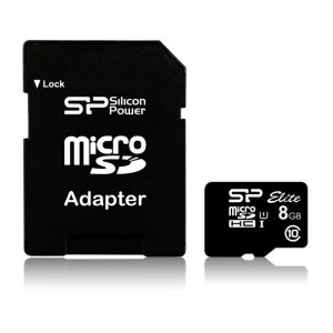 Karta pamięci Silicon Power microSDHC Elite 8GB CL10 UHS-1 (U1) + ADAPTER m