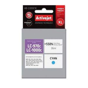Tusz Activejet AB-1000CN (zamiennik Brother LC1000C/970C  Supreme  36 ml  n