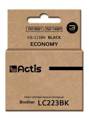 Tusz ACTIS KB-223Bk (zamiennik Brother LC223BK  Standard  16 ml  czarny)