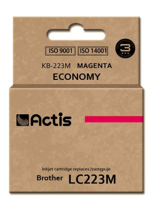Tusz ACTIS KB-223M (zamiennik Brother LC223M  Standard  10 ml  czerwony)