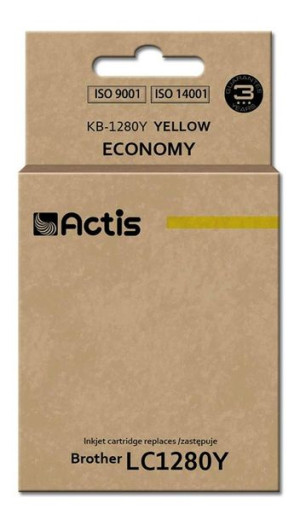 Tusz ACTIS KB-1280Y (zamiennik Brother LC1280Y  Standard  19 ml  żółty)