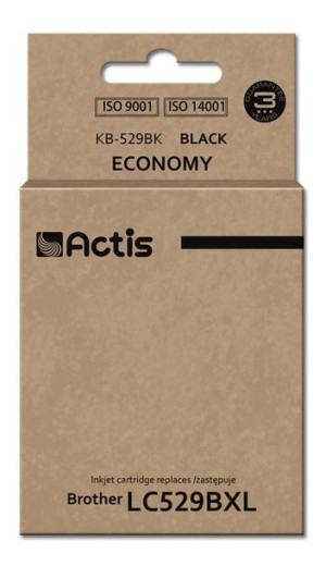 Tusz ACTIS KB-529Bk (zamiennik Brother LC529BK  Standard  58 ml  czarny)