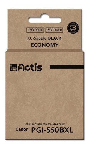 Tusz ACTIS KC-550Bk (zamiennik Canon PGI-550BK  Standard  23 ml  czarny)