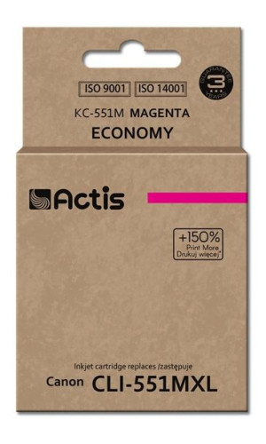 Tusz ACTIS KC-551M (zamiennik Canon CLI-551M  Standard  12 ml  czerwony)