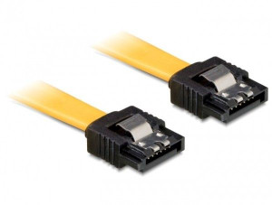 Kabel DELOCK 82805 (SATA - SATA   0,30m  kolor żółty)