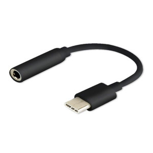 Adapter SAVIO AK-35/B (Gniazdo typ C - Jack stereo 3,5 mm   0,12m  kolor cz