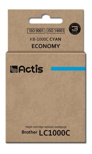 Tusz ACTIS KB-1000C (zamiennik Brother LC1000C/LC970C  Standard  36 ml  nie