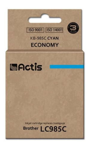 Tusz ACTIS KB-985C (zamiennik Brother LC985C  Standard  19,5 ml  niebieski)