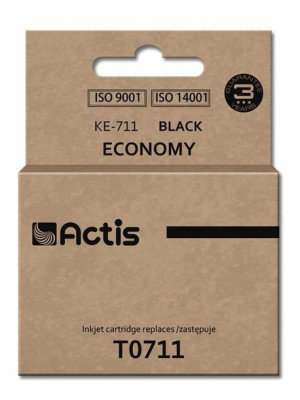 Tusz ACTIS KE-711 (zamiennik Epson T0711, T0891, T1001  Standard  15 ml  cz