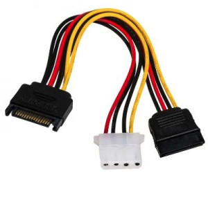 Kabel Akyga AK-CA-32 (SATA - Molex 4-pin, SATA   0,15m  wielokolorowy)