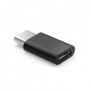 Adapter SAVIO AK-31/B (Micro USB F - USB typu C M  kolor czarny)
