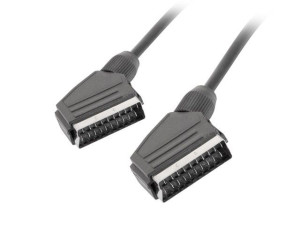 Kabel Lanberg CA-EUEU-10CC-0018-BK (SCART M - SCART M  1,8m  kolor czarny)