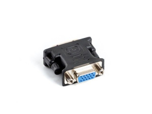 Adapter Lanberg AD-0012-BK (DVI-I (Dual link) M - D-Sub (VGA) F  kolor czar