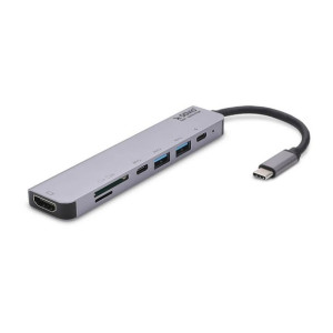 Savio Wielofunkcyjny Hub Usb Typ C 7w1 Ak-47