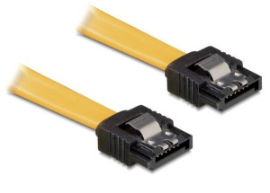 Kabel DELOCK 82473 (SATA - SATA   kolor żółty)