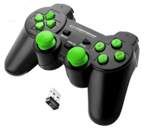 Gamepad bezprzewodowy Esperanza GLADIATOR EGG108G (PC, PS3  kolor czarny)