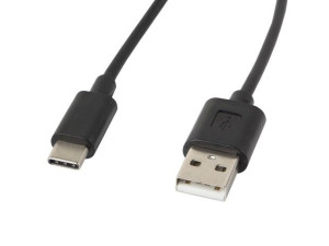 Kabel Lanberg CA-USBO-10CC-0018-BK (USB 2.0 typu A M - USB typu C M  1,8m