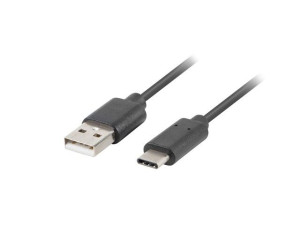 Kabel Lanberg CA-USBO-10CU-0005-BK (USB 2.0 typu A - USB typu C   0,50m  ko