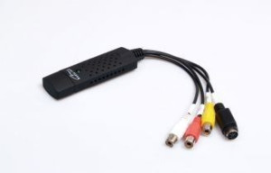 Kabel Media tech MT4169 (S-Video F - USB M  0,20m  kolor czarny)