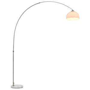 Lampa łukowa, 60 W, srebrna, E27, 200 cm
