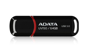 Pendrive ADATA UV150 AUV150-64G-RBK (64GB  USB 3.0  kolor czarny)