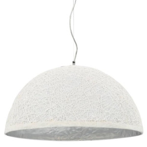 Lampa wisząca, biało-srebrna, Ø 50 cm, E27