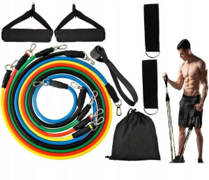 Zestaw 5 GUM OPOROWYCH do Ćwiczeń FITNESS Bands Gumy OPOROWE