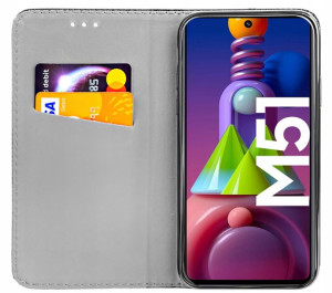 ETUI z KLAPKĄ do SAMSUNG GALAXY M51 magnetyczne