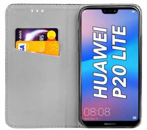 ETUI z KLAPKĄ do HUAWEI P20 LITE magnetyczne case
