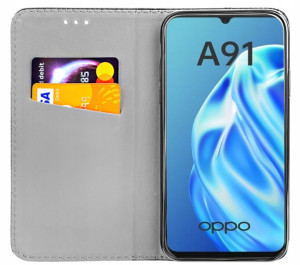 ETUI z KLAPKĄ do OPPO A91 magnetyczne pokrowiec