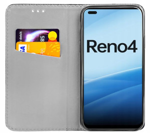 ETUI z KLAPKĄ do OPPO RENO 4 magnetyczne pokrowiec