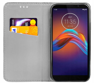 ETUI z KLAPKĄ do MOTOROLA MOTO E6 PLAY magnetyczne