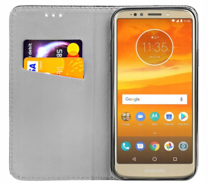 ETUI z KLAPKĄ do MOTOROLA MOTO E5 PLUS magnetyczne
