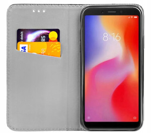 ETUI z KLAPKĄ do XIAOMI REDMI 6A magnetyczne case