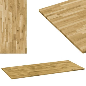 Prostokątny blat do stolika z drewna dębowego, 23 mm, 100x60 cm