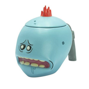 Kubek ceramiczny z pokrywką Rick i Morty 3D - Mr. Meeseeks