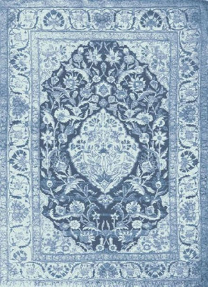 Dywan Agnella Chenille Kaza 200X285Cm Niebieski