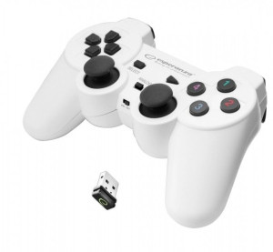 Gamepad bezprzewodowy Esperanza GLADIATOR EGG108W (PC, PS3  kolor biały)