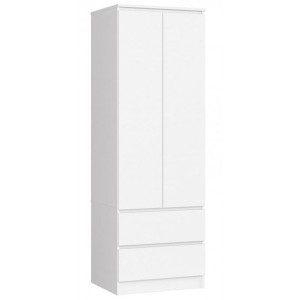 Szafa do sypialni, szuflady, star S, 60, biel, mat