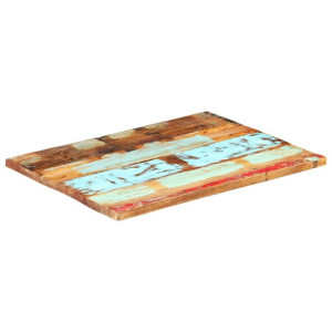 Prostokątny blat stołu 60x90 cm, 25-27 mm, lite drewno z odzysku