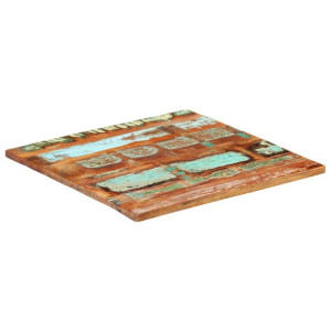 Kwadratowy blat stołu 70x70 cm, 25-27 mm, lite drewno z odzysku