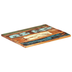 Prostokątny blat stołu 70x80 cm, 25-27 mm, lite drewno z odzysku