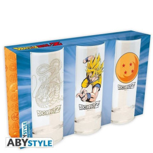 Szklanki Dragon Ball - Goku, Shenron, Smocza Kula (zestaw)