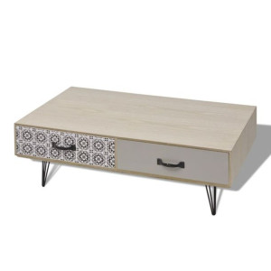 Stolik kawowy 100x60x35 cm beż